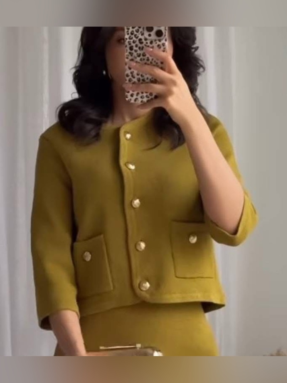 Zara knit cardigan style blazer